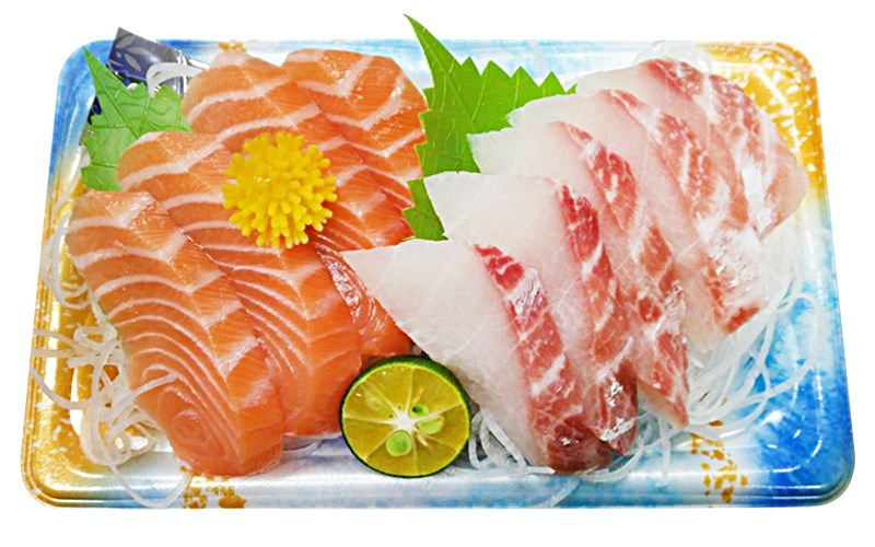刺身2點C-鮭魚+海鱺