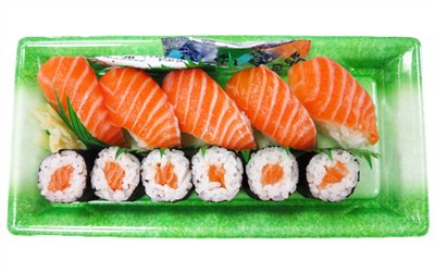 鮭魚組合壽司