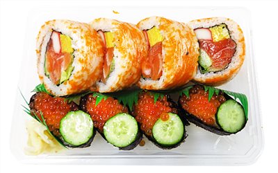 鮭魚生菜卷